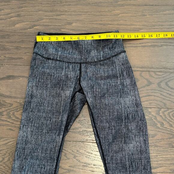 Lululemon Wunder Under Crop Black/Dune Size 4 - Picture 10 of 10
